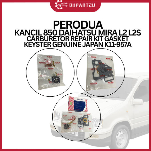 PERODUA KANCIL 850 DAIHATSU MIRA L2 L2S CARBURETOR REPAIR KIT GASKET KEYSTER GENUINE JAPAN K11-957A