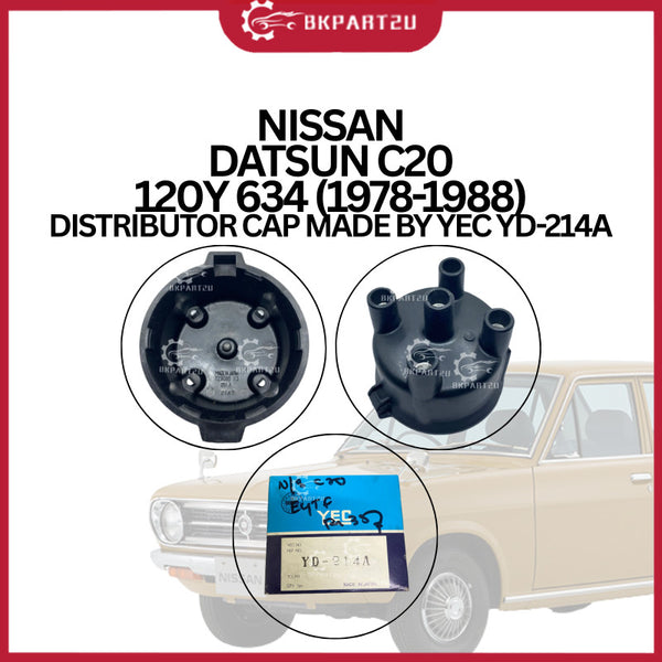 NISSAN DATSUN C20 120Y 634 (1978-1988) DISTRIBUTOR CAP MADE BY YEC YD-214A