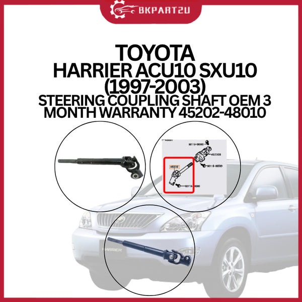 TOYOTA HARRIER ACU10 SXU10 (1997-2003) STEERING COUPLING SHAFT OEM 3 MONTH WARRANTY 45202-48010