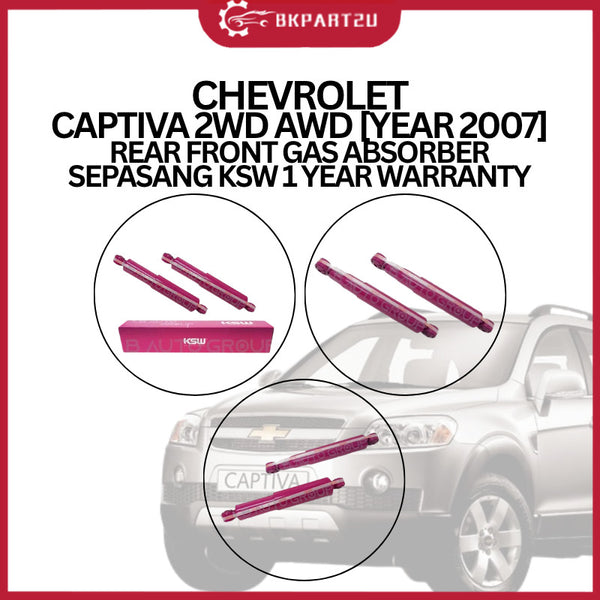 CHEVROLET CAPTIVA 2WD AWD [YEAR 2007] REAR FRONT GAS ABSORBER SEPASANG KSW 1 YEAR WARRANTY