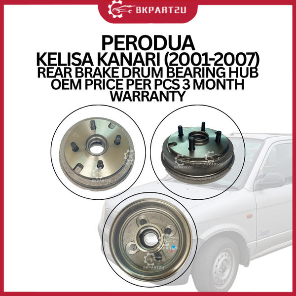 PERODUA KELISA KANARI (2001-2007) REAR BRAKE DRUM BEARING HUB OEM PRICE PER PCS 3 MONTH WARRANTY