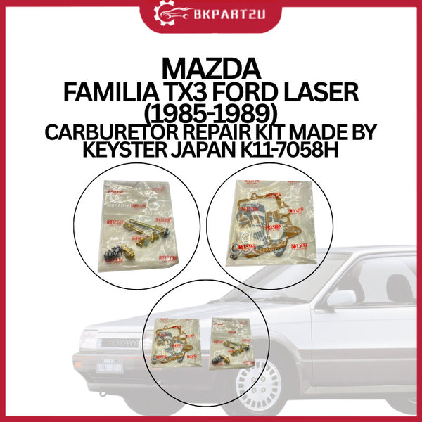 Mazda Familia Tx3 Ford Laser (1985-1989) Carburetor Repair Kit Made By Keyster Japan K11-7058H
