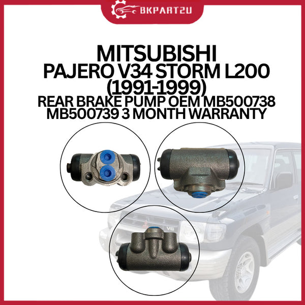 MITSUBISHI PAJERO V34 STORM L200 1991-1999 REAR BRAKE PUMP OEM MB500738 MB500739 3 MONTH WARRANTY