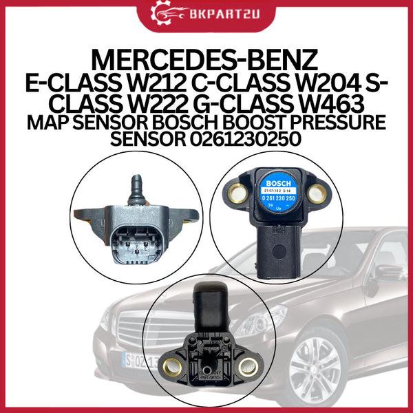MERCEDES-BENZ E-CLASS W212 C-CLASS W204 S-CLASS W222 G-CLASS W463 MAP SENSOR BOSCH BOOST PRESSURE SENSOR 0261230250