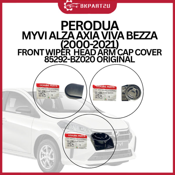 PERODUA MYVI ALZA AXIA VIVA BEZZA (2000-2021) FRONT WIPER  HEAD ARM CAP COVER 85292-BZ020 ORIGINAL