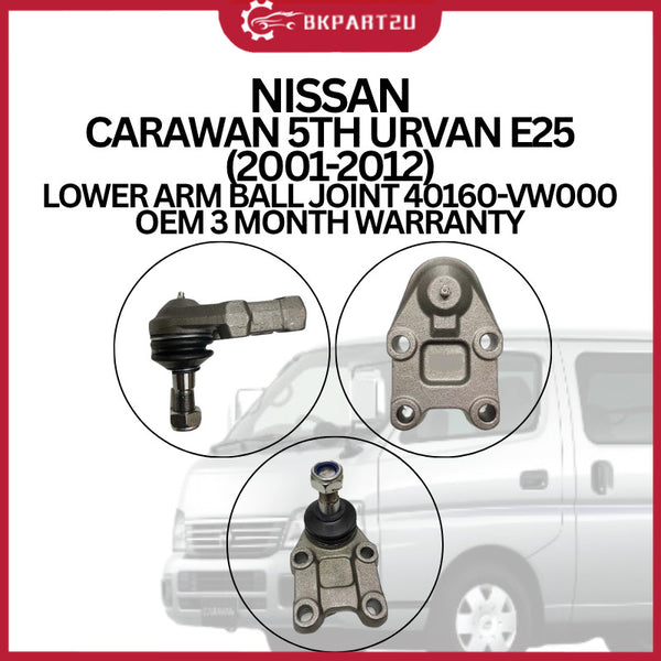 NISSAN CARAWAN 5TH URVAN E25 (2001-2012) LOWER ARM BALL JOINT 40160-VW000 OEM 3 MONTH WARRANTY