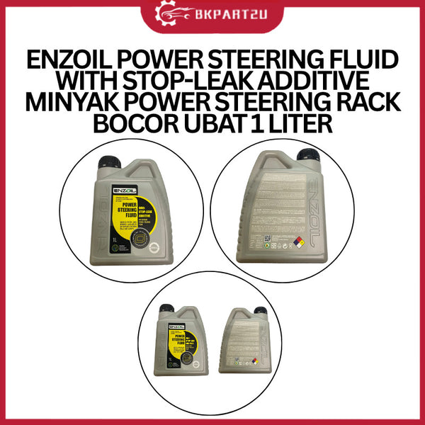 ENZOIL POWER STEERING FLUID WITH STOP-LEAK ADDITIVE MINYAK POWER STEERING RACK BOCOR UBAT 1 LITER