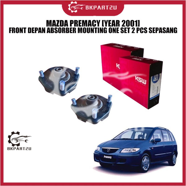 MAZDA PREMACY [YEAR 2001] FRONT DEPAN ABSORBER MOUNTING ONE SET 2 PCS SEPASANG