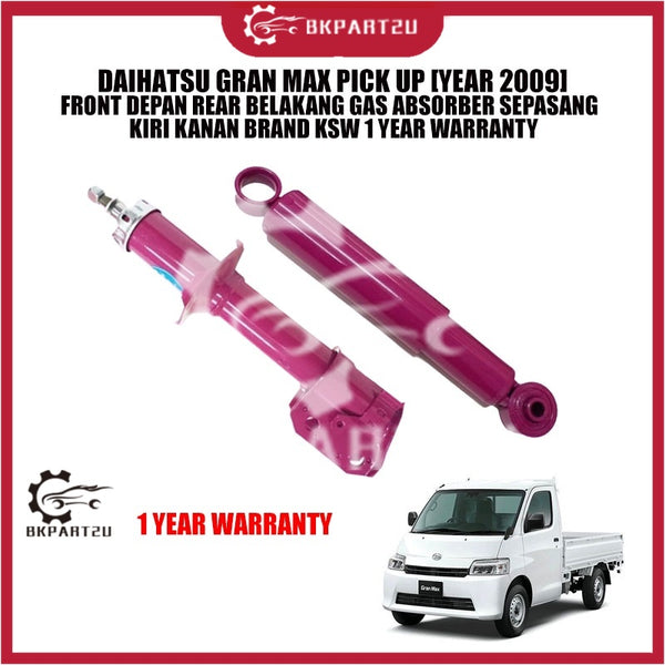 DAIHATSU GRAN MAX PICK UP [YEAR 2009] FRONT DEPAN REAR BELAKANG GAS ABSORBER SEPASANG KIRI KANAN BRAND KSW