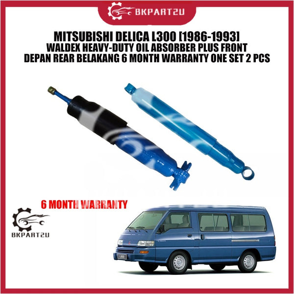 MITSUBISHI DELICA L300 [1986-1993] WALDEX HEAVY-DUTY OIL ABSORBER PLUS FRONT DEPAN REAR BELAKANG 6 MONTH WARRANTY 1 SET