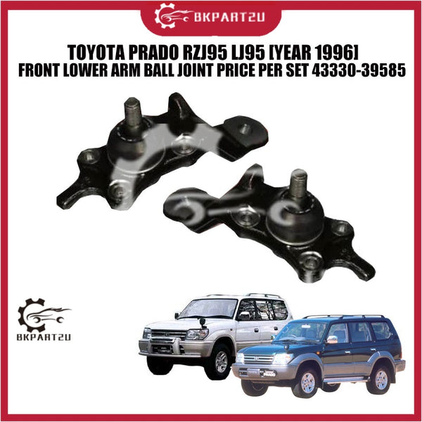 TOYOTA PRADO RZJ95 LJ95 [YEAR 1996] FRONT LOWER ARM BALL JOINT PRICE PER SET 43330-39585