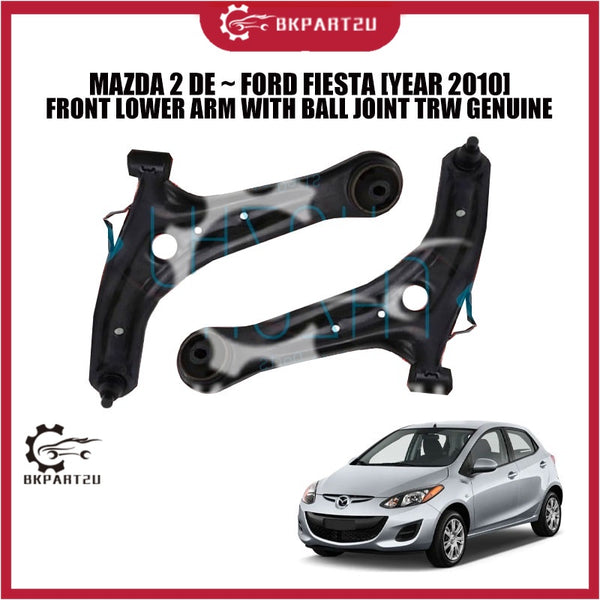 MAZDA 2 DE ~ FORD FIESTA [YEAR 2010] FRONT LOWER ARM WITH BALL JOINT TRW GENUINE