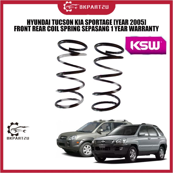 HYUNDAI TUCSON KIA SPORTAGE [YEAR 2005] FRONT REAR COIL SPRING SEPASANG 1 YEAR WARRANTY
