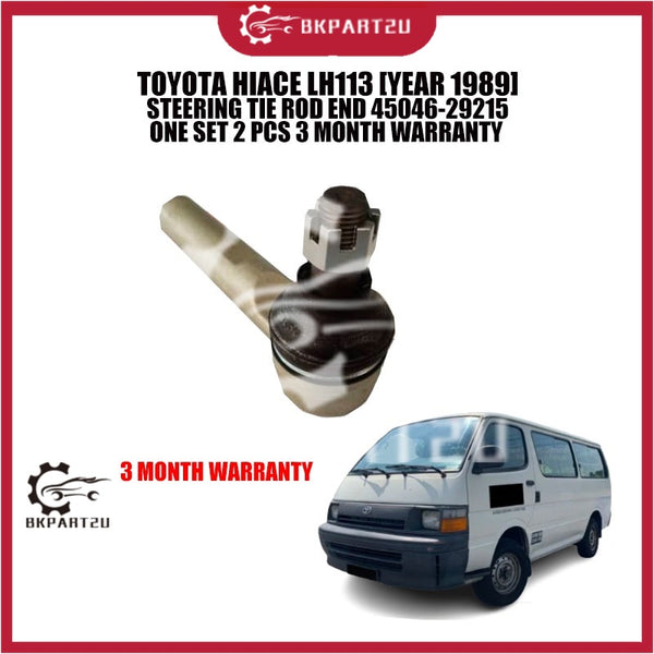 TOYOTA HIACE LH113 [YEAR 1989] STEERING TIE ROD END 45046-29215 ONE SET 2 PCS 3 MONTH WARRANTY