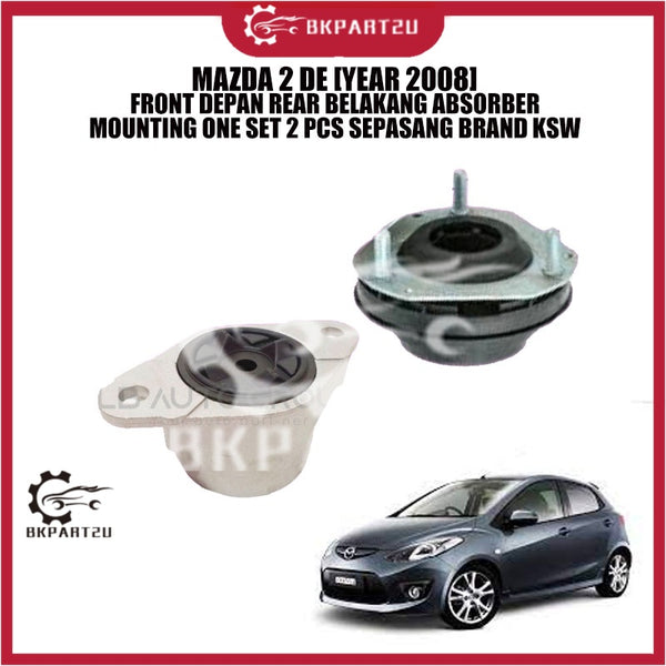 MAZDA 2 DE [YEAR 2008] FRONT DEPAN REAR BELAKANG ABSORBER MOUNTING ONE SET 2 PCS SEPASANG BRAND KSW