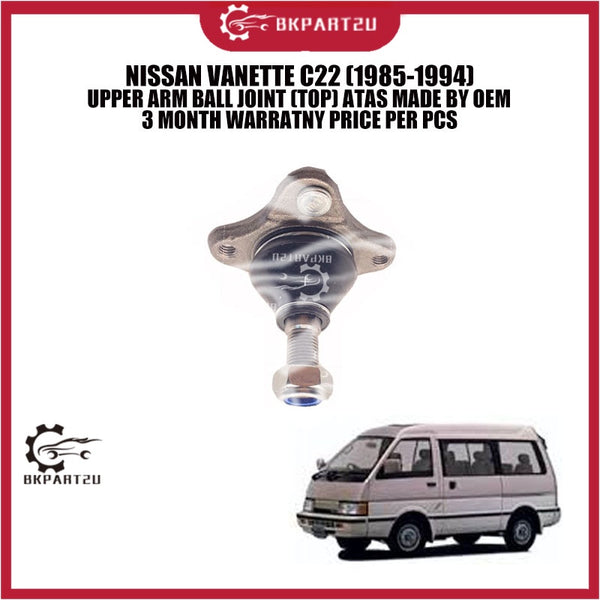 Nissan Vanette C22 (1985-1994) UPPER Arm Ball Joint (Top) Atas Made By Oem 3 Month Warratny Price Per Pcs