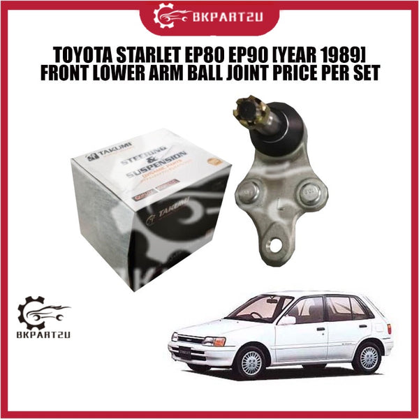 TOYOTA STARLET EP80 EP90 [YEAR 1989] FRONT LOWER ARM BALL JOINT PRICE PER SET