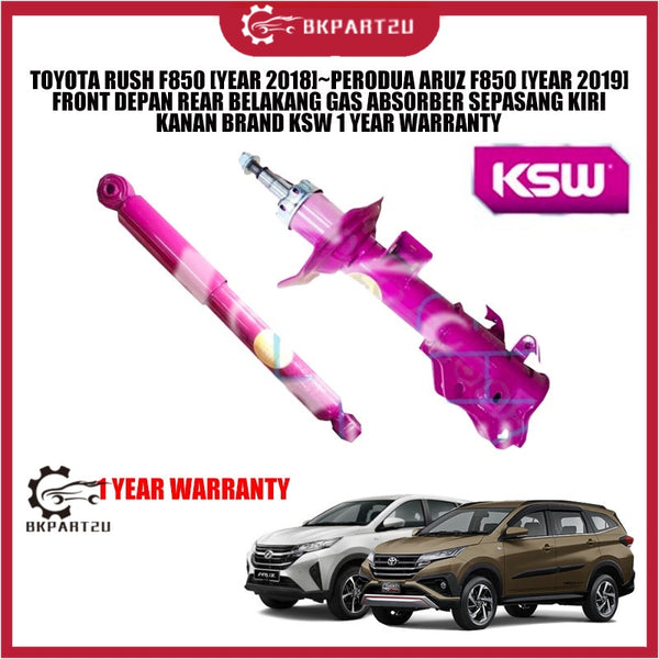 TOYOTA RUSH F850 [YEAR 2018]~PERODUA ARUZ F850 [YEAR 2019] FRONT DEPAN REAR BELAKANG GAS ABSORBER SEPASANG KIRI KANAN