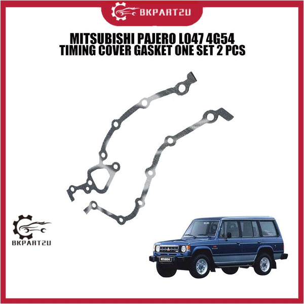 MITSUBISHI PAJERO L047 4G54 TIMING COVER GASKET ONE SET 2 PCS