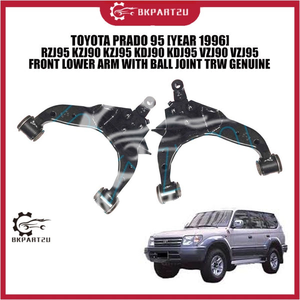 TOYOTA PRADO 95 [YEAR 1996] RZJ95 KZJ90 KZJ95 KDJ90 KDJ95 VZJ90 VZJ95 FRONT LOWER ARM WITH BALL JOINT TRW GENUINE