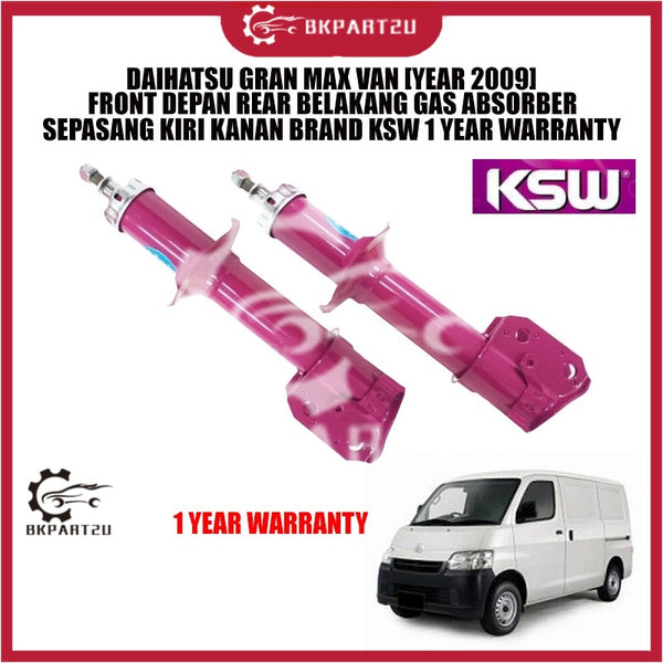 DAIHATSU GRAN MAX VAN YEAR 2009 FRONT DEPAN REAR BELAKANG GAS ABSORBER SEPASANG KSW 1 YEAR WARRANTY