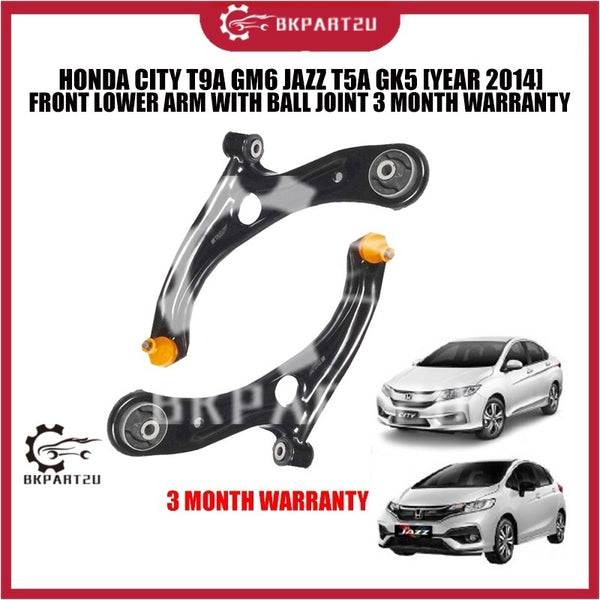 HONDA CITY T9A GM6 JAZZ T5A GK5 [YEAR 2014] FRONT LOWER ARM WITH BALL JOINT 3 MONTH WARRANTY