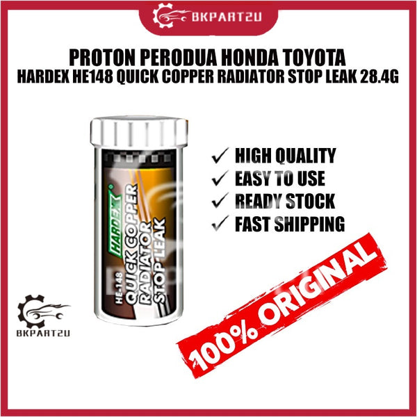 PROTON PERODUA HONDA TOYOTA HARDEX HE148 QUICK COPPER RADIATOR STOP LEAK 28.4G