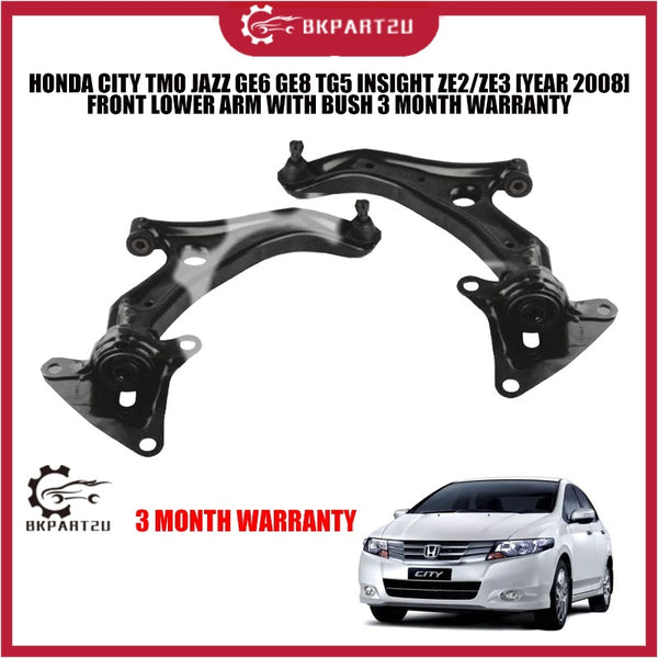 HONDA CITY TMO JAZZ GE6 GE8 TG5 INSIGHT ZE2/ZE3 [YEAR 2008] FRONT LOWER ARM WITH BUSH 3 MONTH WARRANTY