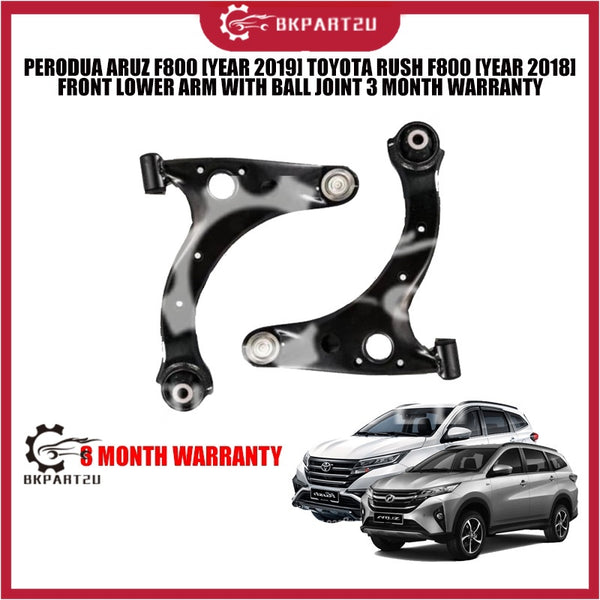 PERODUA ARUZ F800 [YEAR 2019] TOYOTA RUSH F800 [YEAR 2018] FRONT LOWER ARM WITH BALL JOINT 3 MONTH WARRANTY