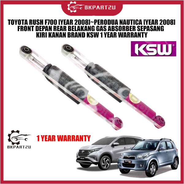 TOYOTA RUSH F700 [YEAR 2008]~PERODUA NAUTICA [YEAR 2008] FRONT DEPAN REAR BELAKANG GAS ABSORBER SEPASANG KIRI KANAN