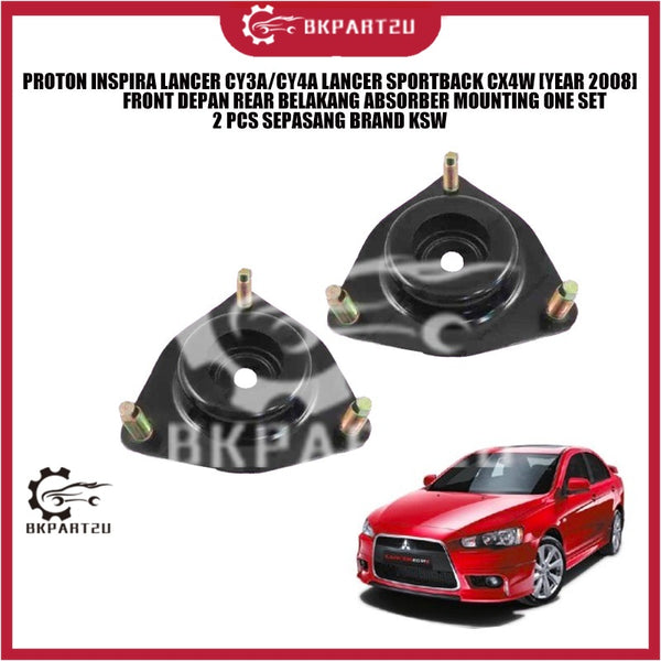 PROTON INSPIRA LANCER CY3A/CY4A LANCER SPORTBACK CX4W [YEAR 2008] FRONT DEPAN REAR BELAKANG ABSORBER MOUNTING SET 2 PCS