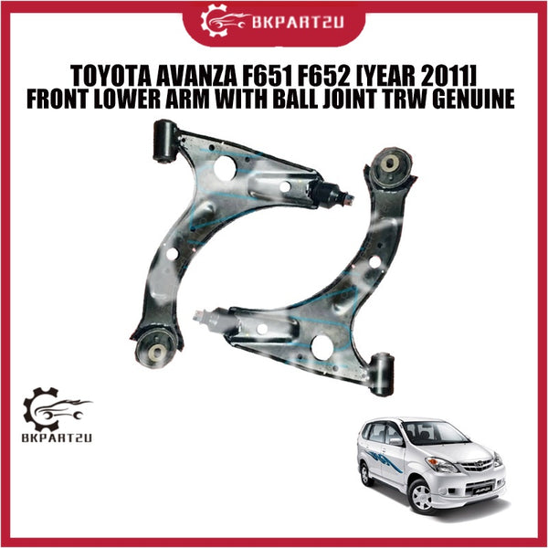 TOYOTA AVANZA F651 F652 [YEAR 2011] FRONT LOWER ARM WITH BALL JOINT TRW GENUINE