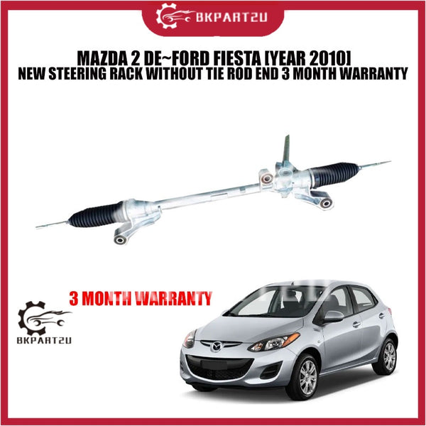 MAZDA 2 DE~FORD FIESTA [YEAR 2010] NEW STEERING RACK WITHOUT TIE ROD END 3 MONTH WARRANTY