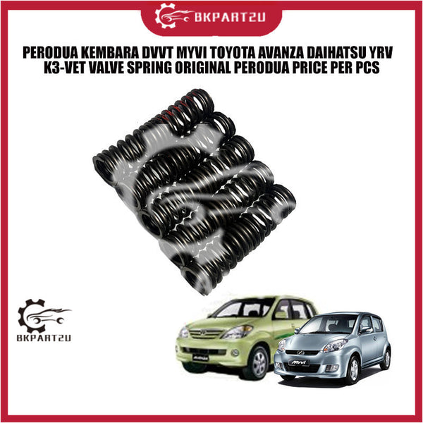PERODUA KEMBARA DVVT MYVI TOYOTA AVANZA DAIHATSU YRV K3-VET VALVE SPRING ORIGINAL PERODUA PRICE PER PCS