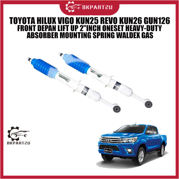 TOYOTA HILUX VIGO KUN25 REVO KUN26 GUN126 FRONT DEPAN LIFT UP 2"INCH ONESET HEAVY-DUTY ABSORBER MOUNTING SPRING WALDEX