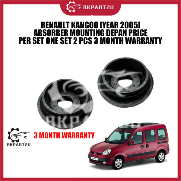 RENAULT KANGOO [YEAR 2005]  ABSORBER MOUNTING DEPAN PRICE PER SET ONE SET 2 PCS 3 MONTH WARRANTY