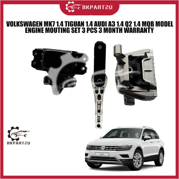 VOLKSWAGEN MK7 1.4 TIGUAN 1.4 AUDI A3 1.4 Q2 1.4 MQB MODEL ENGINE MOUTING SET 3 PCS 3 MONTH WARRANTY