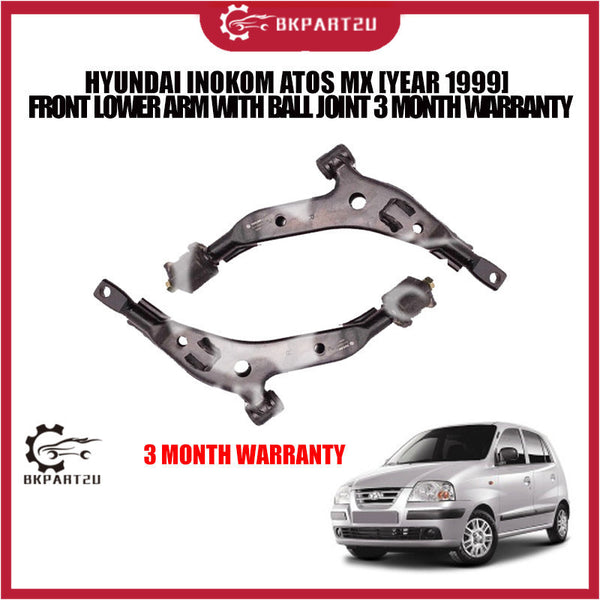 HYUNDAI INOKOM ATOS MX [YEAR 1999] FRONT LOWER ARM WITH BALL JOINT 3 MONTH WARRANTY