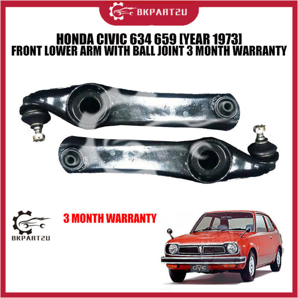 HONDA CIVIC 634 659 [YEAR 1973] FRONT LOWER ARM WITH BALL JOINT 3 MONTH WARRANTY