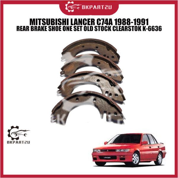 MITSUBISHI LANCER C74A 1988-1991 REAR BRAKE SHOE ONE SET OLD STOCK CLEARSTOK K-6636