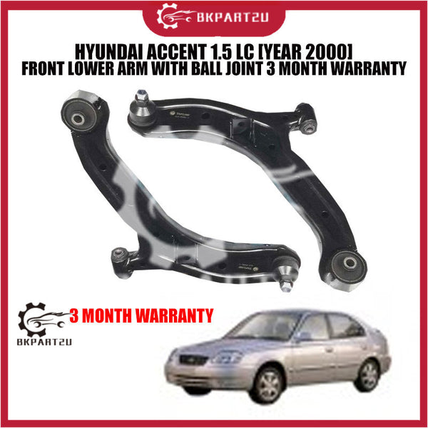 HYUNDAI ACCENT 1.5 LC [YEAR 2000] FRONT LOWER ARM WITH BALL JOINT 3 MONTH WARRANTY