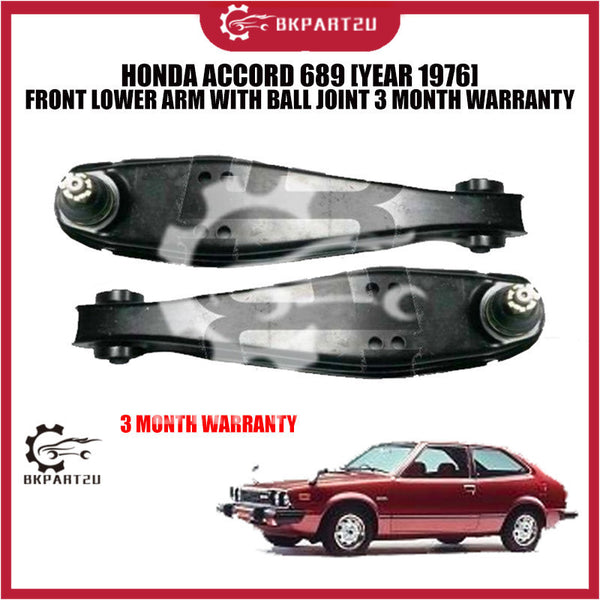 HONDA ACCORD 689 [YEAR 1976] FRONT LOWER ARM WITH BALL JOINT 3 MONTH WARRANTY