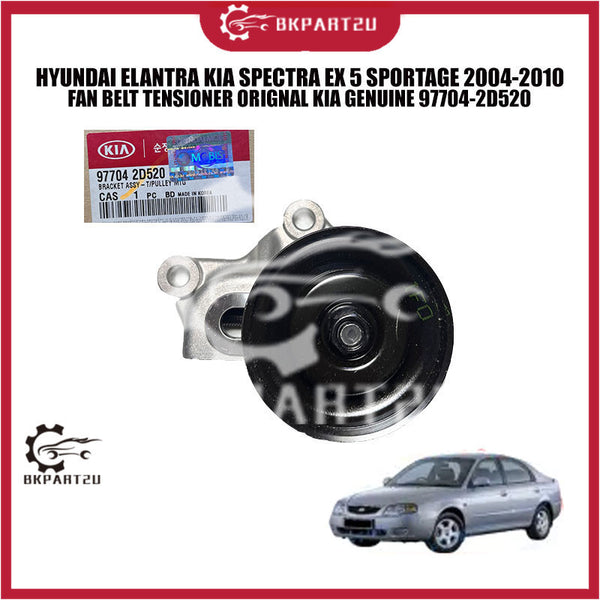 HYUNDAI ELANTRA KIA SPECTRA EX 5 SPORTAGE 2004-2010 FAN BELT TENSIONER ORIGNAL KIA GENUINE 97704-2D520
