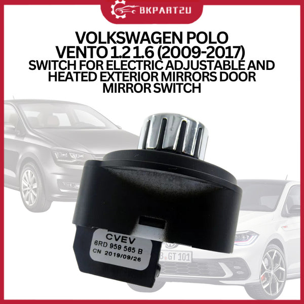 VOLKSWAGEN POLO VENTO 1.2 1.6 (2009-2017) SWITCH FOR ELECTRIC ADJUSTABLE AND HEATED EXTERIOR MIRRORS DOOR MIRROR SWITCH