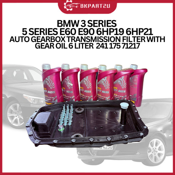 BMW 3 SERIES  5 SERIES E60 E90 6HP19 6HP21 AUTO GEARBOX TRANSMISSION FILTER WITH GEAR OIL 6 LITER  241 175 71217
