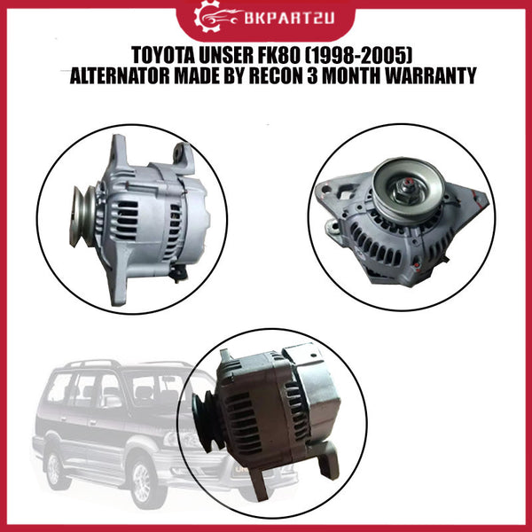 Toyota Unser FK80 (1998-2005) Alternator Made By Recon 3 Month Warranty