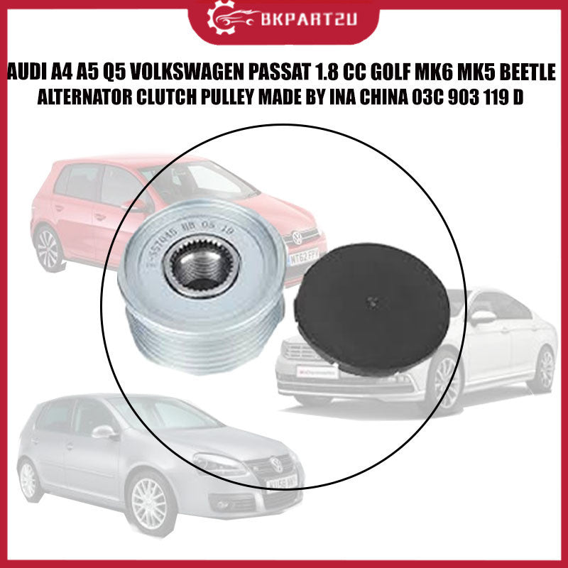 AUDI A4 A5 Q5 VOLKSWAGEN PASSAT 1.8 CC GOLF MK6 MK5 BEETLE ALTERNATOR CLUTCH PULLEY 535 0041 10