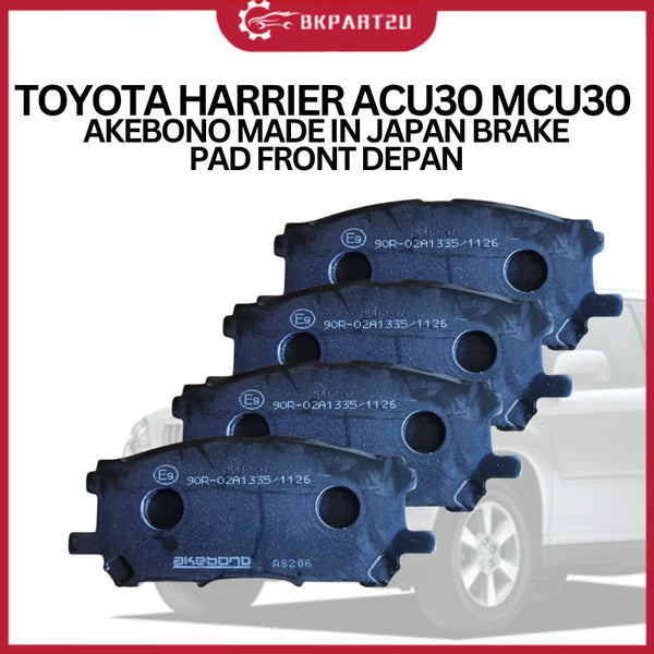 TOYOTA HARRIER ACU30 MCU30  AKEBONO MADE IN JAPAN BRAKE PAD FRONT DEPAN