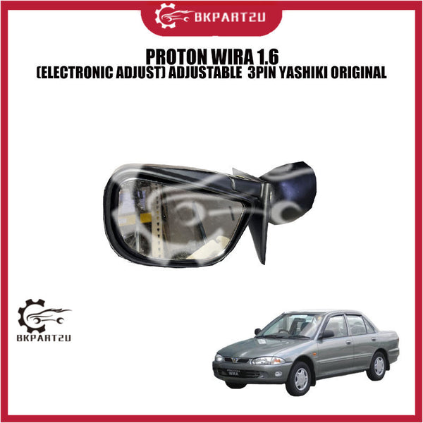 PROTON WIRA 1.6 (ELECTRONIC ADJUST) ADJUSTABLE SIDE MIRROR 3PIN YASHIKI ORIGINAL