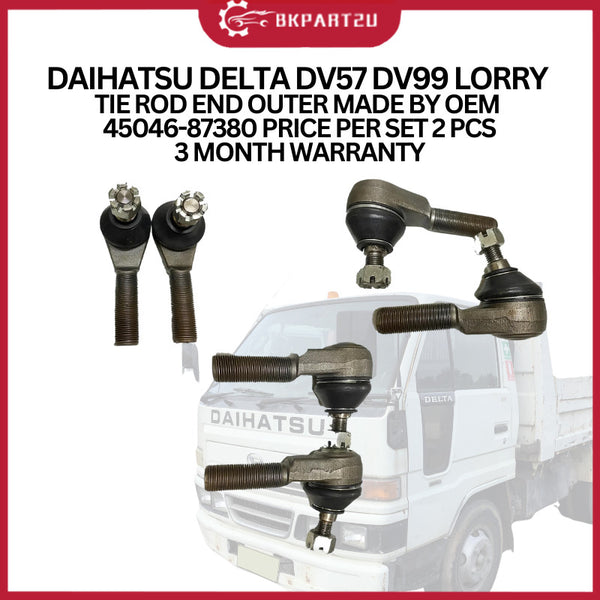 DAIHATSU DELTA DV57 DV99 LORRY TIE ROD END OUTER MADE BY OEM  45046-87380 PRICE PER SET 2 PCS 3 MONTH WARRANTY